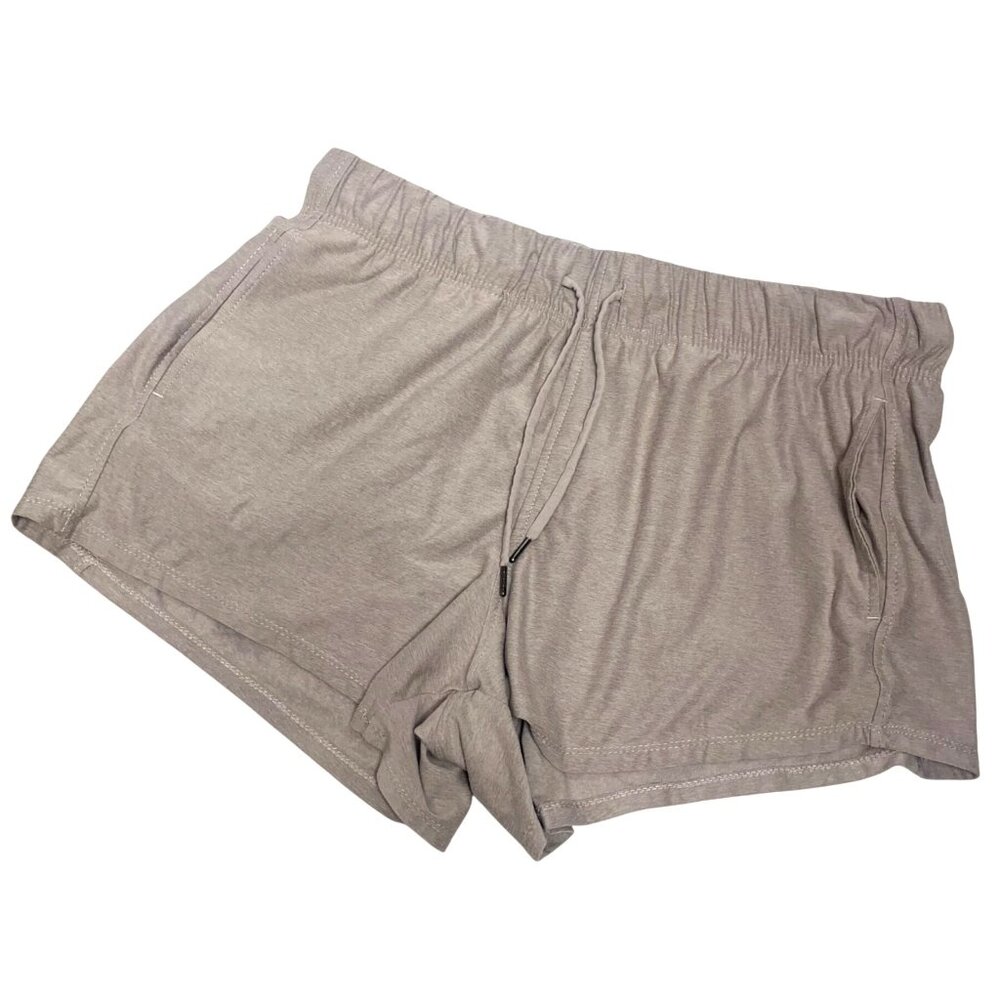 Athletic Works Lot of 2 Gym Sweat Shorts Green Gray Women's Size Large 12-14 - Picture 3 of 9